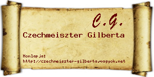 Czechmeiszter Gilberta névjegykártya